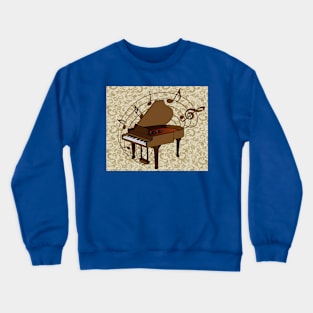 Proud Pianist Piano Lovers Wing Crewneck Sweatshirt